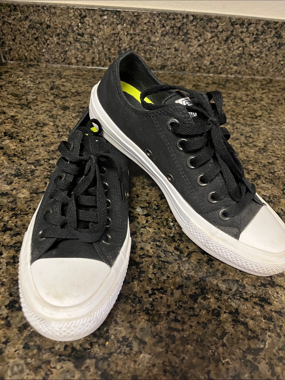 Converse Black and White Low-Top Canvas Sneakers - Men's